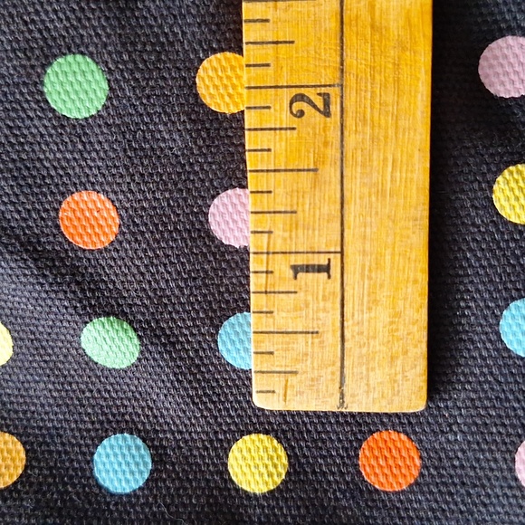 🟢 Roxy tote bag/shoulder purse. Black with polka dots. - Picture 10 of 13